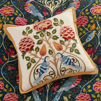 Downtown Morris and Co Seasons By May Cushion 45cm - Indigo