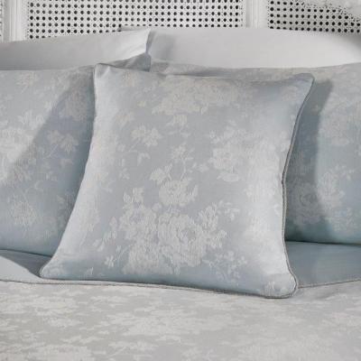 Downtown Dreams & Drapes Dreams and Drapes Imelda Duck Egg Cushion, Cotton, Jacquard