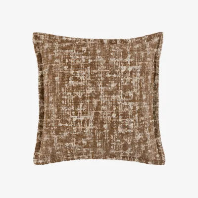Perch and Parrow Anya Jacquard Cushion in Camel