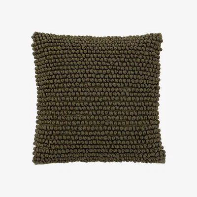 Perch and Parrow Ralph Olive Textured Cushion