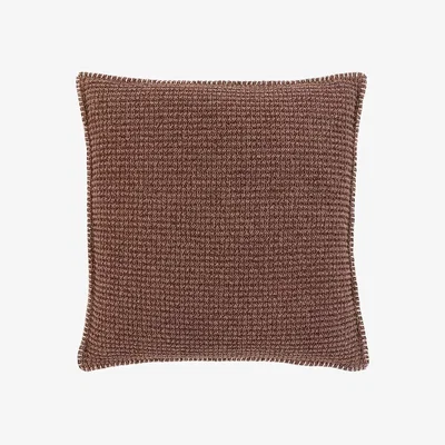 Perch and Parrow Junia Textured Cushion in Brown