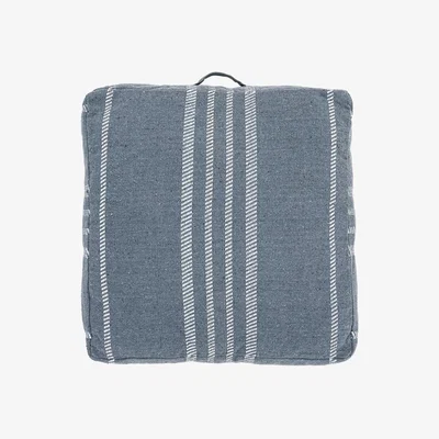 Perch and Parrow Raya Jumbo Cushion in Blue