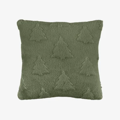 Perch and Parrow Forest Jacquard Cushion in Green, Pack of 2