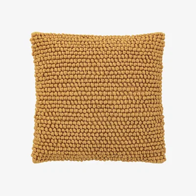 Perch and Parrow Ralph Ochre Textured Cushion