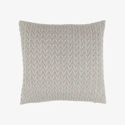 Perch and Parrow Varenna Velvet Cushions in Beige, Pack of 2