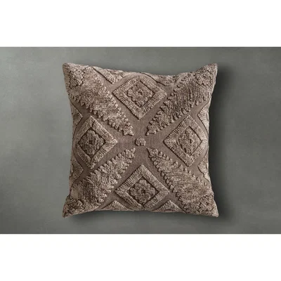 Perch and Parrow Indie Grey Velvet Cushion