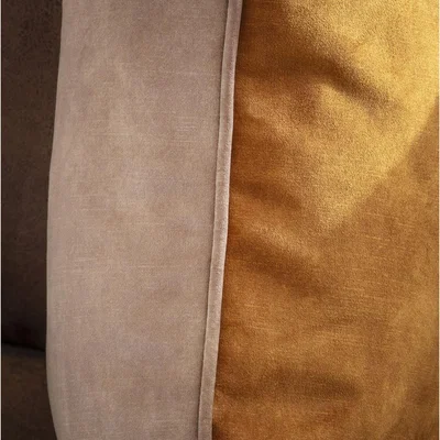 Quatropi Quatropi Scatter Cushion Etta 43x43cm Mustard-Camel