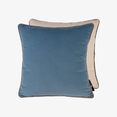 Quatropi Paul Moneypenny Twofaced Blue And Champagne Scatter Cushion 43cm