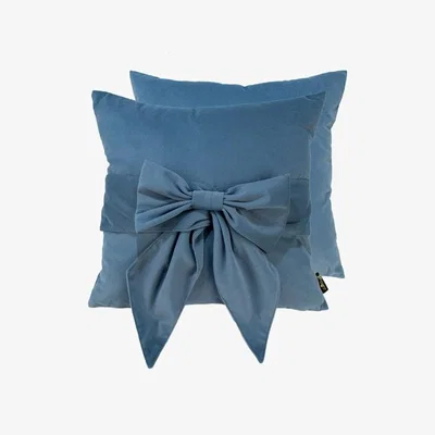 Quatropi Paul Moneypenny Tiedup Blue Scatter Cushion 45cm