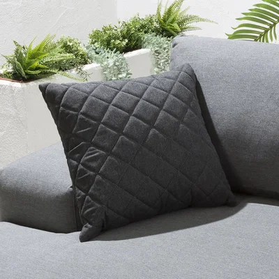 Quatropi Quatropi Garden Scatter Cushion Sunbrella Outdoor Fabric Sooty Grey