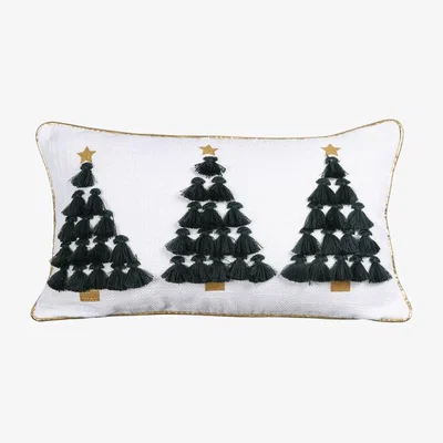The Range Christmas Tassel Trees Cushion