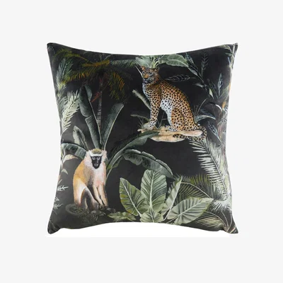 The Range Kibale Animals Jungle Animals Cushion - Multicolour / Polyester