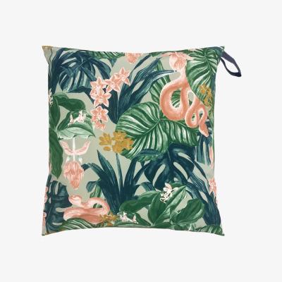 The Range Jungle Snakes Large Outdoor Floor Cushion - Sage