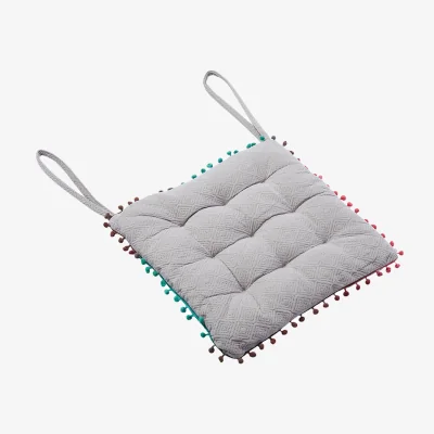 The Range Square Dining Chair Cushion - Grey