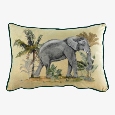 The Range Kibale Elephant Jungle Elephant Cushion - Multicolour / Polyester