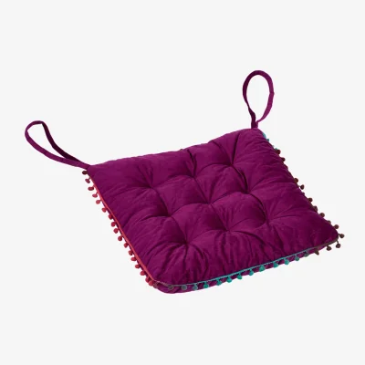 The Range 40 x 40cm Thick Padded Chair Cushion - Magenta