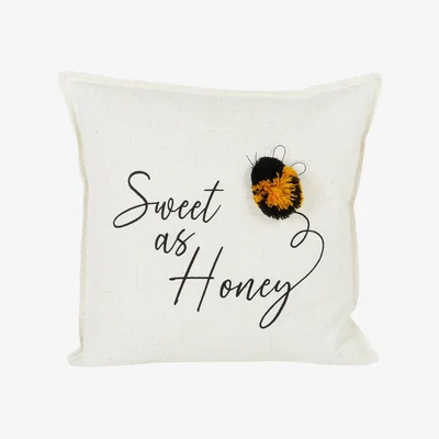 The Range Sweet as Honey Cushion - White and Black