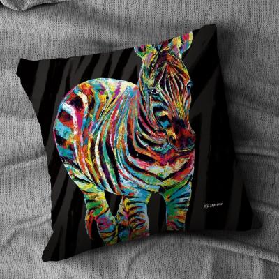 The Range PD Moreno Kathryn the Zebra Cushion - Velvet