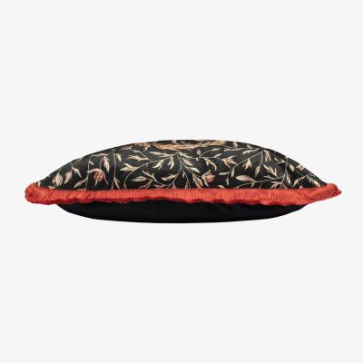 The Range Kitraya Leopard Cushion - Black/Paprika