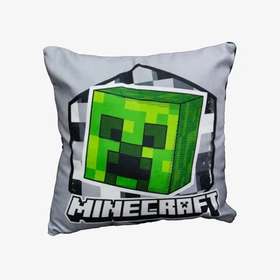 The Range Minecraft Drawn Cushion - Grey