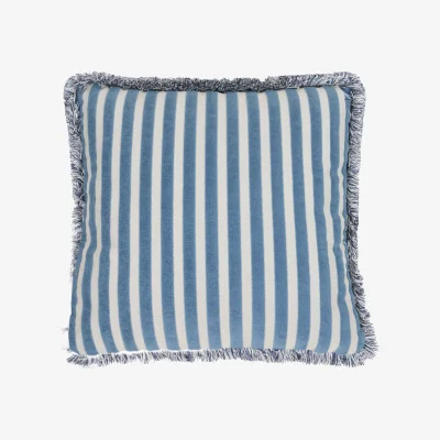 The Range Isabella Stripe Cushion - Blue