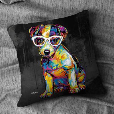 The Range PD Moreno Floyd the Jack Russell Cushion - Velvet