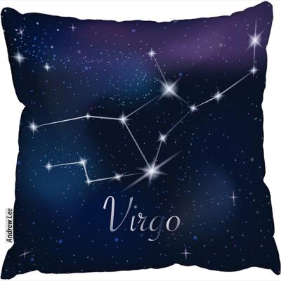 The Range Zodiac Sign Virgo Stylish Cushion - Blue / 60cm