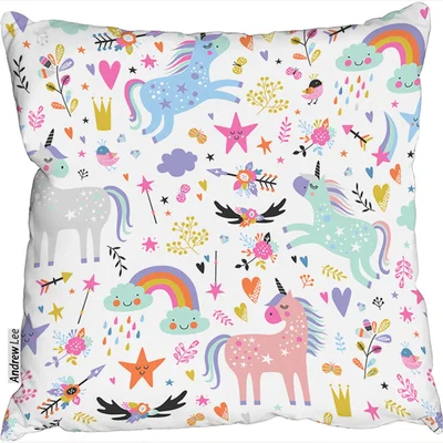 The Range Unicorns Outdoor Cushion - Pink / 60cm