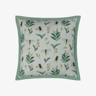 The Range Lace Wing Floral Cushion - Sage