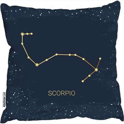 The Range Gold Scorpio Stylish Cushion - Blue / 60cm