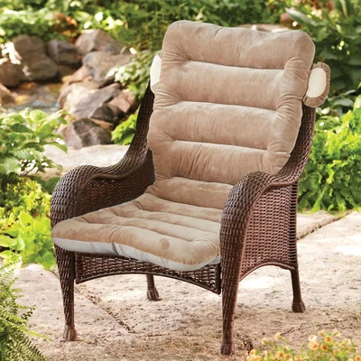 The Range Plush Comfort Chair Cushion with Non-Slip Design - Brown