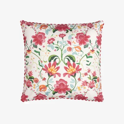 The Range Claudia Floral Outdoor Cushion - Candy Red