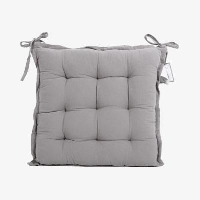 The Range Stone Washed Cotton Seat Pad - Charcoal