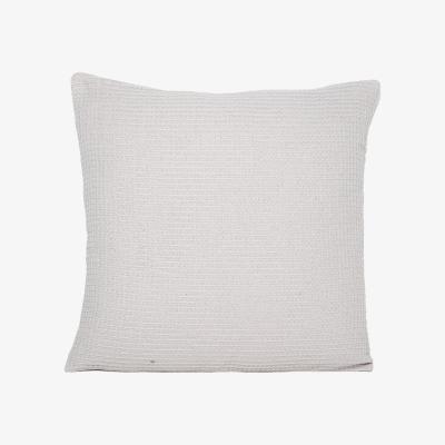 The Range Cotton Waffle Cushion - Silver