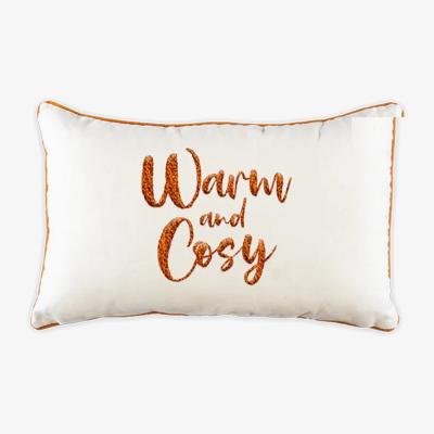 The Range Cosy Autumn Slogan Cushion  - Multicolour