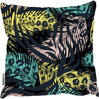 The Range Botanical Animal print Cushion - Green / 60cm