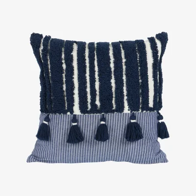 The Range Harbour Stripe Cushion - Navy