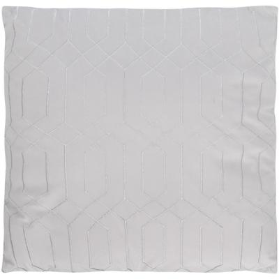The Range Hampton Geometric Embroidered Cushion - Silver