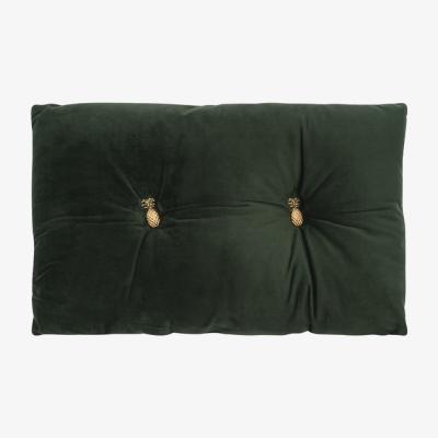 The Range Pineapple Embellished Cushion Emerald - Green