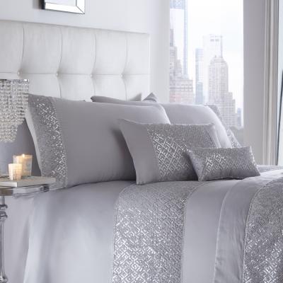 The Range Shimmer Silver Petite Cushion - Silver