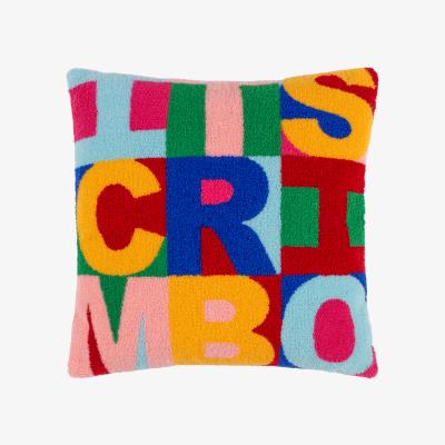 The Range Festive-Val Crimbo Knitted Cushion - Multicolour / Feather