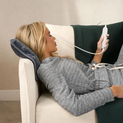The Range Electric Heated Plump Cushion - Charcoal