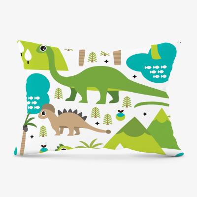The Range Baby Dinosaur Print Cushion - Green / 33cm