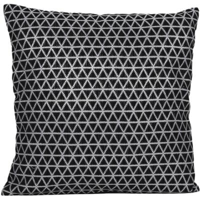 The Range Geo Metallic Black Cushion - Black