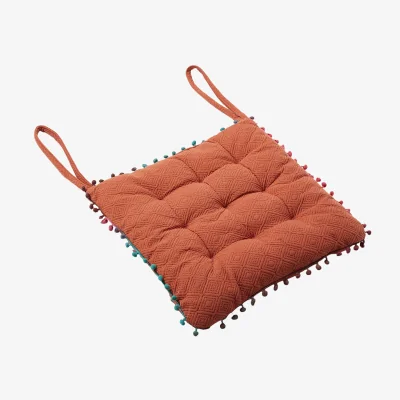 The Range Square Dining Chair Cushion - Orange