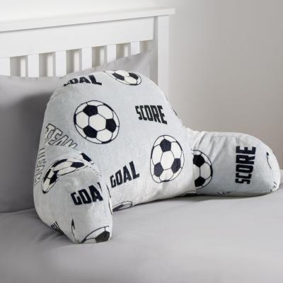 The Range Football Fleece Cuddle Cushion Support Pillow - Grey