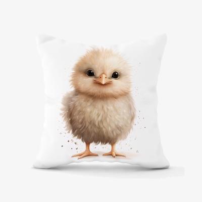 The Range Cute Chick Watercolour Cushion - Neutral / 45cm