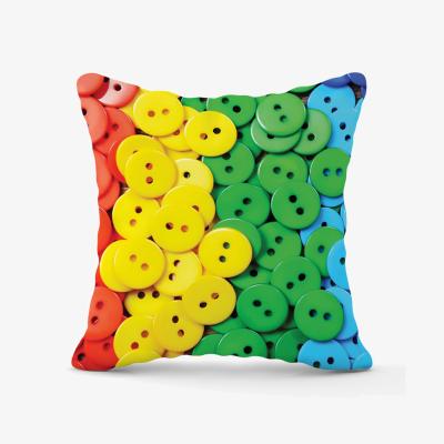 The Range Colourful Buttons Pattern Outdoor Cushion - Green / 60cm