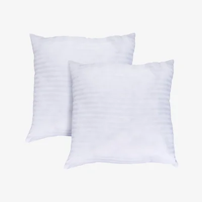 The Range Set of 2 Soft Square Cushion Inserts - White