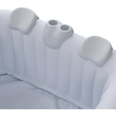 The Range Comfort Set 2 Neck Cushions and Drink Holder for Whirlpool Tub - White